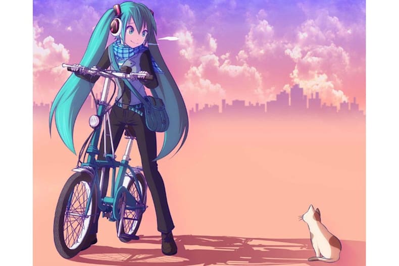 Ragazze Manga In Bicicletta Ciclismo Anime E Hentai