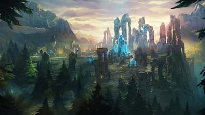 The Summoner's Rift map in League of Legends