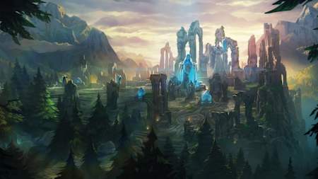 The Summoner's Rift map in League of Legends