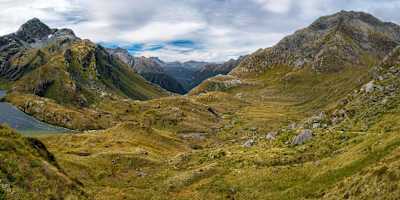 Paisaje del Routeburn Track en Nueva Zelanda.