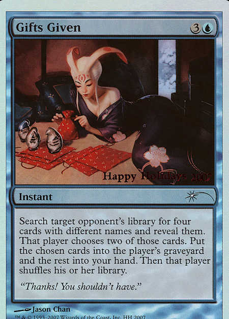 Eine Abbildung der Magic-Karte Gifts Given