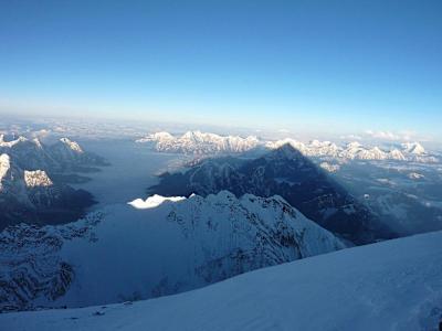 Photograph taken from the Everest summit on May 22, 2013.