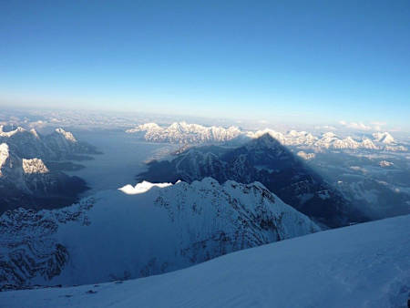 Widok ze szczytu Everestu