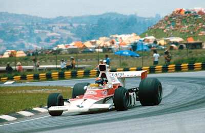 Carro de Emerson andando em Interlagos em 1974