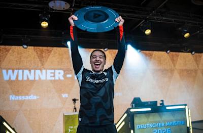 Nassim „Nassada“ Dahman nach dem Gewinn der Deutschen Einzelmeisterschaft beim VBL Grand Final.