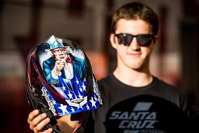 Luca Shaw with Uncle Sam