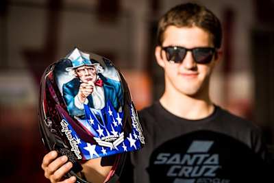 Luca Shaw and Uncle Sam ready to win World Champs together.