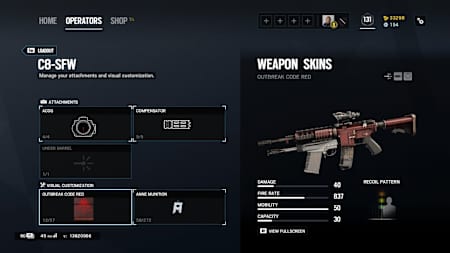 Buck's C8 assault rifle kicks, but is the best choice for the operator