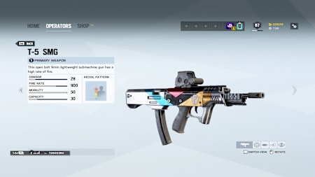 Lesion's best primary weapon is the T-5 SMG