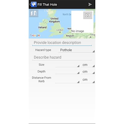 Fill That Hole cycling app