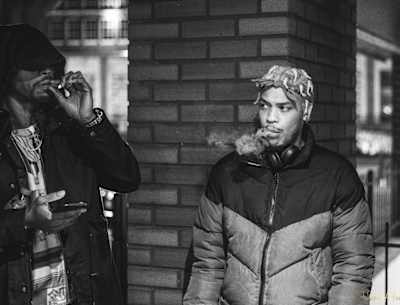 A photo of rising UK rapper Kid Bookie.