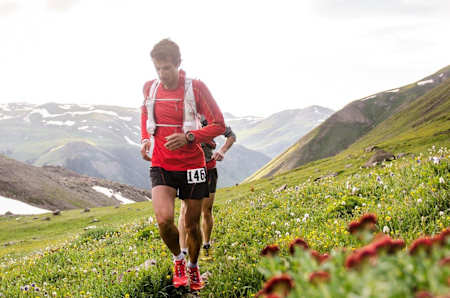 Kilian Jornet running in Colorado's San Juan Mountains