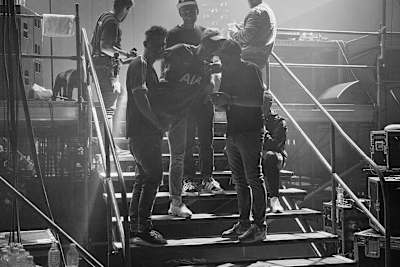 Ekipa z trasy Taconafide: DJ Ike, Taco Hemingway, Falcon1, KrzyKrzysztof