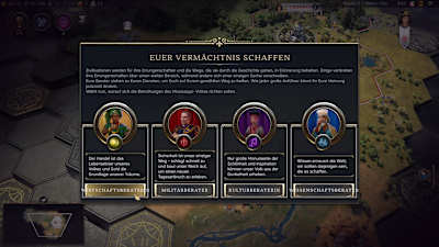 Por suerte, en Civilization VII tienes un asesor para cada legado.