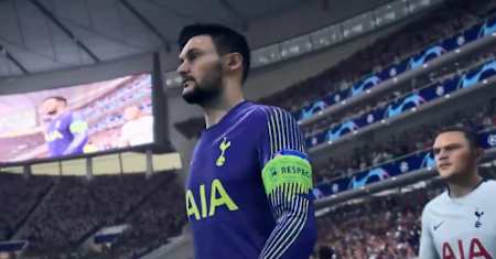 Hugo Lloris pictured in FIFA 20.