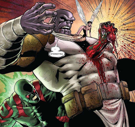 Drax matando a Thanos