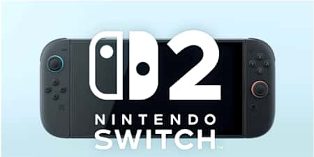 La imagen muestra la consola Nintendo Switch 2 con el logotipo oficial