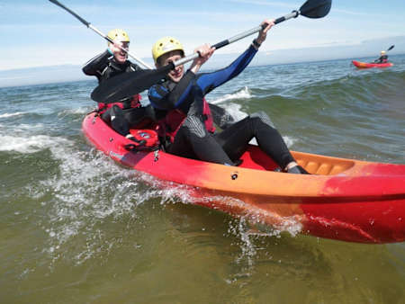 Kayakers on the Northumberland coast can often encounter dolphins and seals