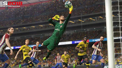 Soon you’ll be setting up your pal to score in PES A screnshot showing players on the pitch in PES