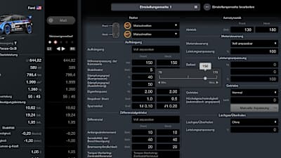 Screenshot from Gran Turismo 7 shows the setup menu