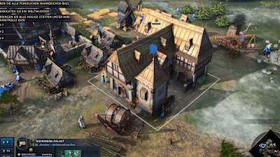 Screenshot aus Age of Empires 4 zeigt den Meinwerk-Palast des Heiligen Römischen Reiches