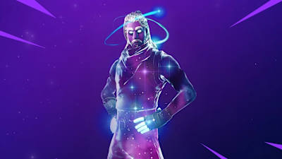 Screenshot aus Fortnite zeigt den seltenen Galaxy Skin
