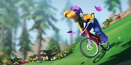In Lonely Mountains: Downhill kann man richtig schön abschalten.