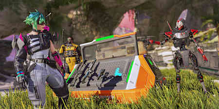 Weapons in Apex Legends.