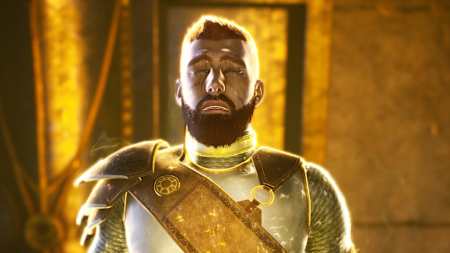 Screenshot aus Marvel's Midnight Suns zeigt den Helden Hunter.