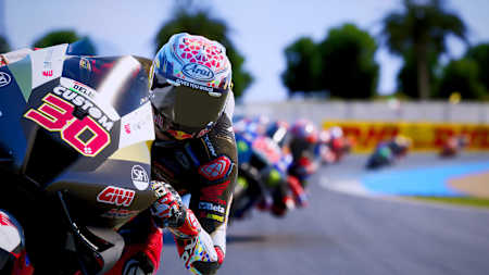 El piloto japonés Takaaki Nakagami en el videojuego de MotoGP.