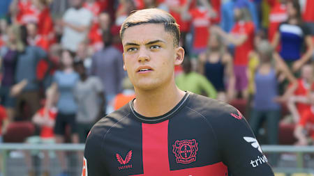 El centrocampista ofensivo alemán Florian Wirtz es uno de los mejores jugadores jóvenes para fichar en EA Sports FC 24.