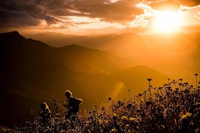 Disfrutar un atardecer como este es buena razón para ponerse en forma