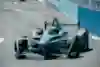Pierre Gasly performs during the Formula E race in New York City.