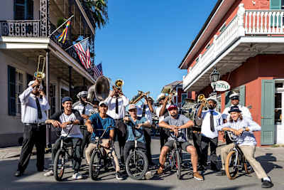 The full Second Line crew in New Orleans