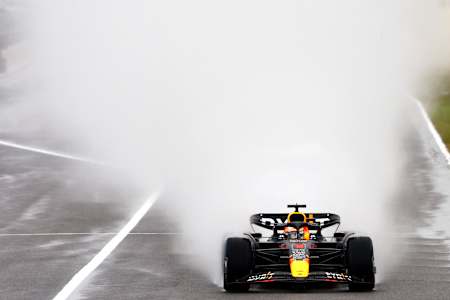 Max Verstappen of Oracle Red Bull Racing at the Japanese Grand Prix on October 9, 2022.