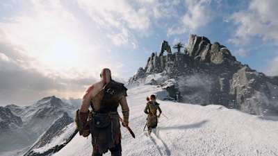 A screenshot from God of War.