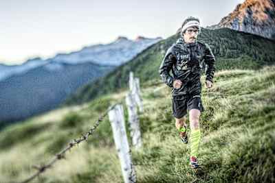 Florian Neuschwander running in Kleinarl, Austria