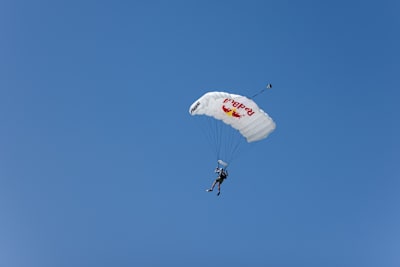Dani Roman skydiving for the launch of the 2020 Rajasthan Royals jersey