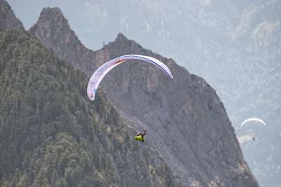 Tom de Dorlodot (BEL) races during the Red Bull X-Alps in Gailtal, Austria on July 4, 2017.