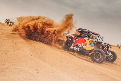 Cristina Gutiérrez (ESP) for RedBull off-road team USA races during stage 5 of Rally Dakar 2021 from Riyadh to Buraydah, Saudi Arabia on January 07, 2021.