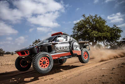 Carlos Sainz tests in Agadir ahead of the Rally of Morocco, September 26, 2022.
