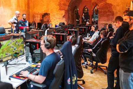 Participants train at Red Bull Wololo in Heidelberg, Germany on October 25, 2022.