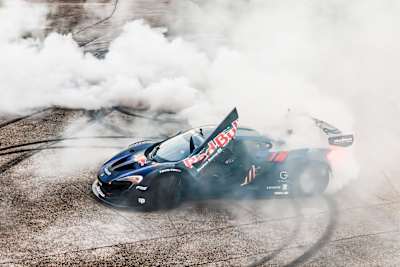 Mad Mike drives at Red Bull 4 Car Monte in Houston, TX, USA on September 5, 2024.