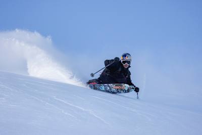 Nico Porteous performs near Wanaka, New Zealand, August  2, 2024. 