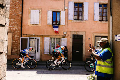Jan Tratnik of Red Bull – BORA – hansgrohe powers through Stage 4 in the 113th Tour de France, cycling from Carcassonne to Foix, France, on July 7, 2026