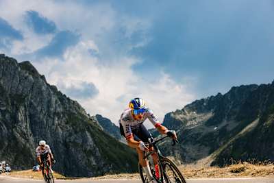 On July 9, 2026, Florian Lipowitz of Red Bull – BORA – hansgrohe powers through mountainous Stage 6 from Pau to Gavarnie-Gèdre during the 113th Tour de France.