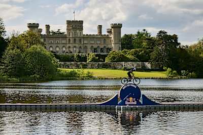 Kriss Kyle attempts the craziest bike obstacle course at Eastnor Castle, United Kingdom in May 2026