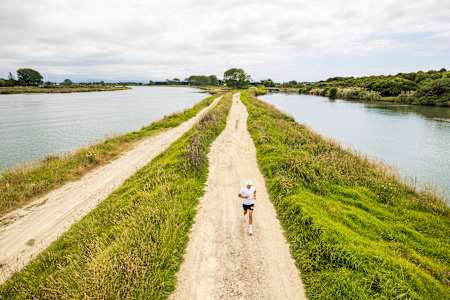 Hayden Wilde trains at his hometown in Whakatane, NZ on December 18, 2023.