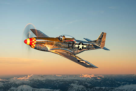 Die P51-D Mustang ‚Nooky Booky‘ feierte ihre AIRPOWER24 Premiere