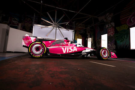Visa Cash App Racing Bulls custom livery for the Miami Grand Prix photographed in Miami, Florida, USA on March 28, 2025.